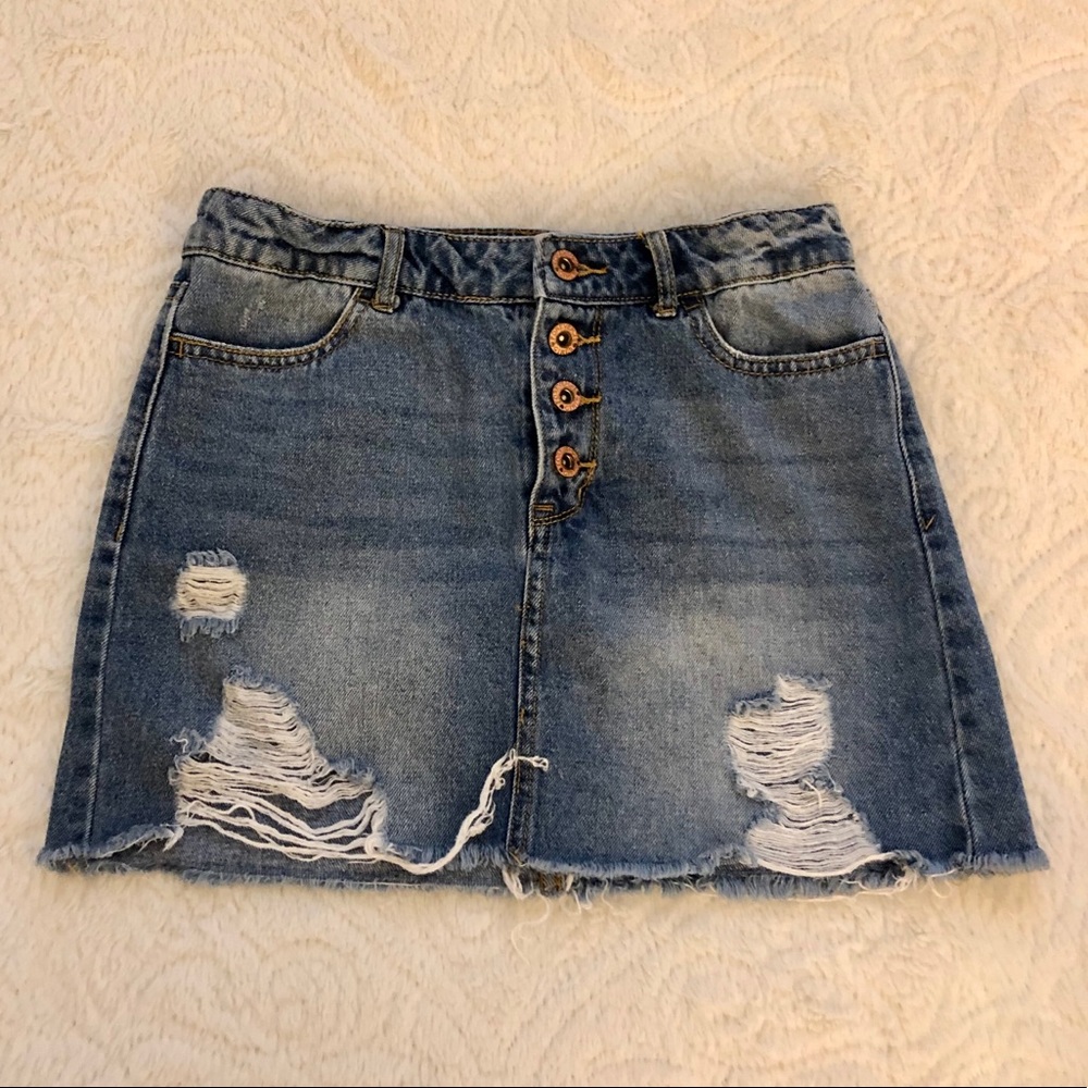 F21 Girls Denim Skirt